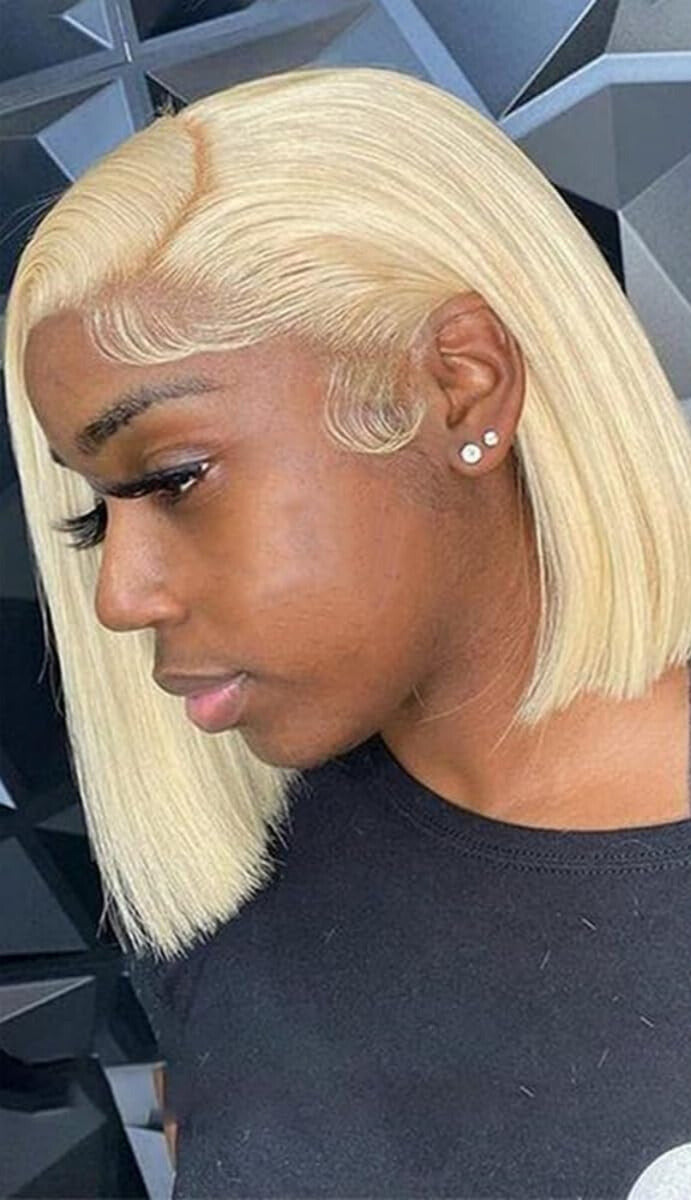 HD 13X6 Full Frontal Bob Wig 180% Density