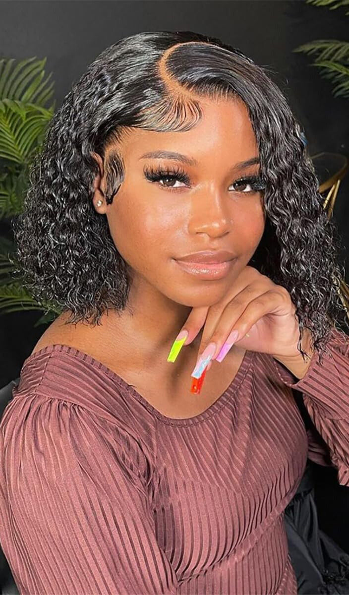 HD 13X6 Full Frontal Bob Wig 180% Density