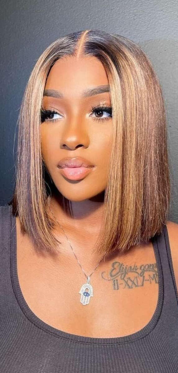 HD 13X6 Full Frontal Bob Wig 180% Density